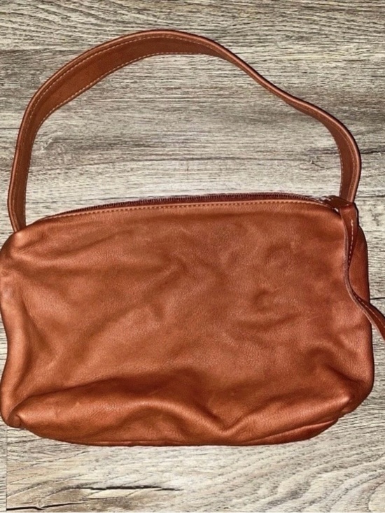 None Handbags - Vintage Women’s  Cognac Leather Shoulder Bag